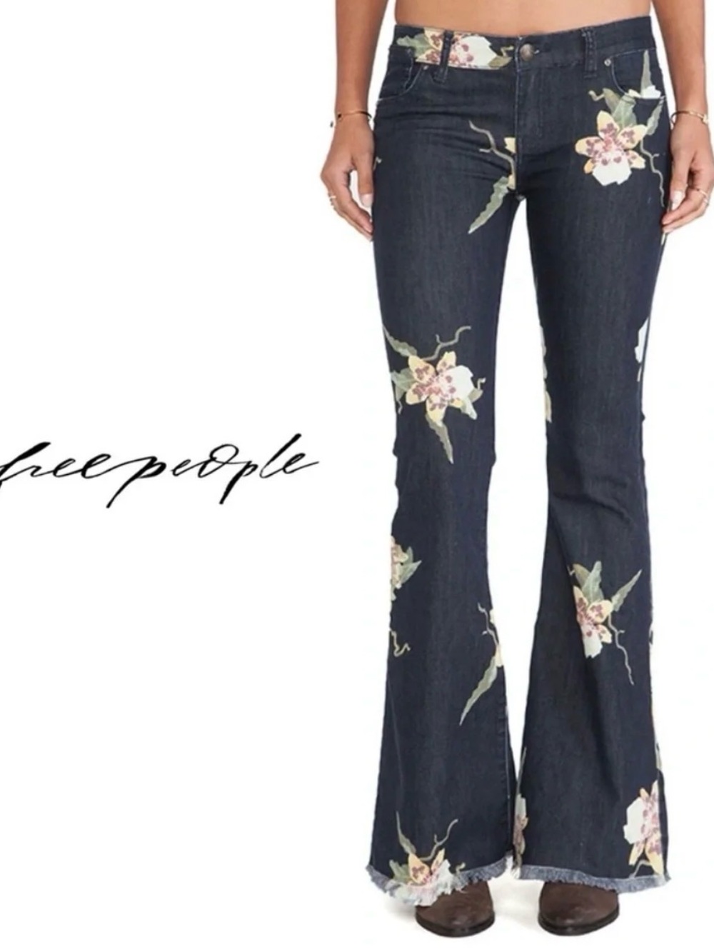 Free People"Bali Nights" flare jeans
